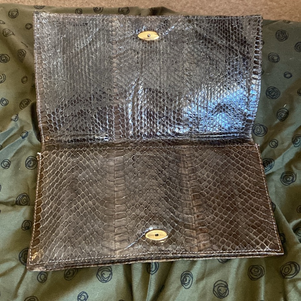 Vintage Python Clutch Bag - Picture 3 of 10